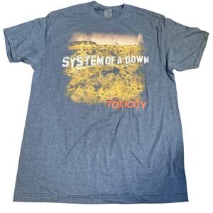 System Of A Down Vintage "Toxicity" Graphic Tee, Blue, Unisex Large